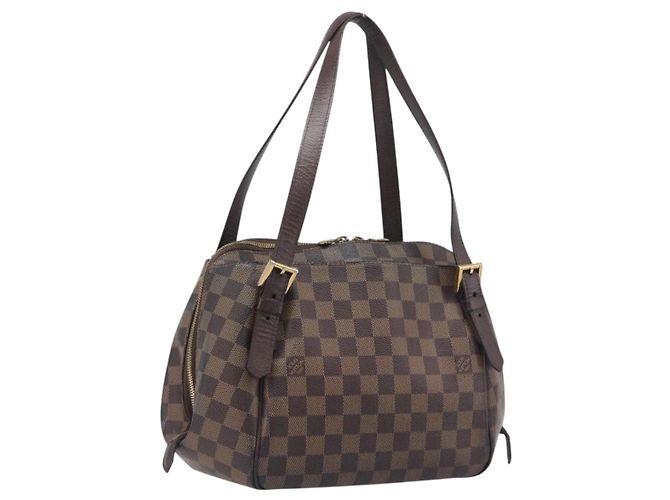 LOUIS VUITTON Damier Ebene Belem MM Hand Bag N51174 LV