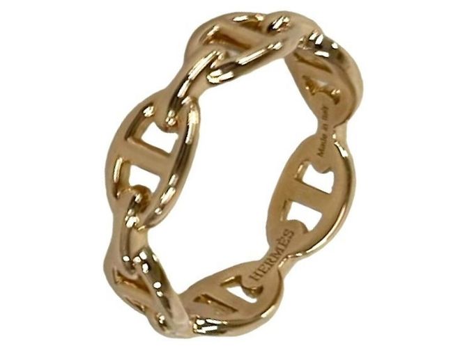 Hermès Hermes Enchainée Band Ring in Roségold Golden