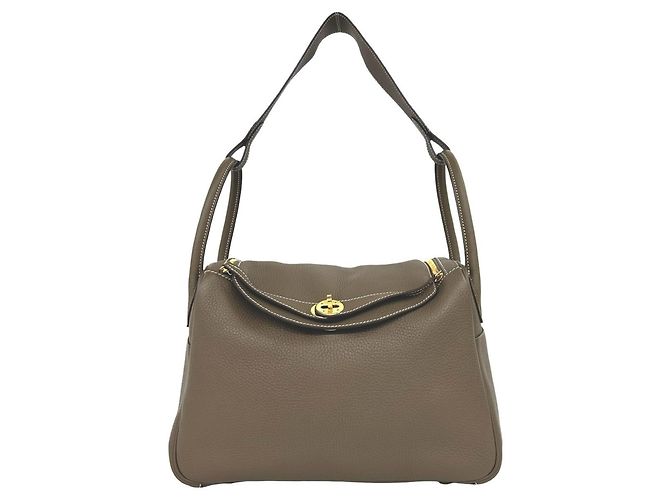 Hermès HERMES Lindy 30 Semi-Shoulder Bag Bege