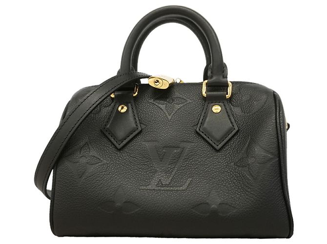 Borsa Louis Vuitton Monogram Empreinte Speedy Bandoulière 20 Nero