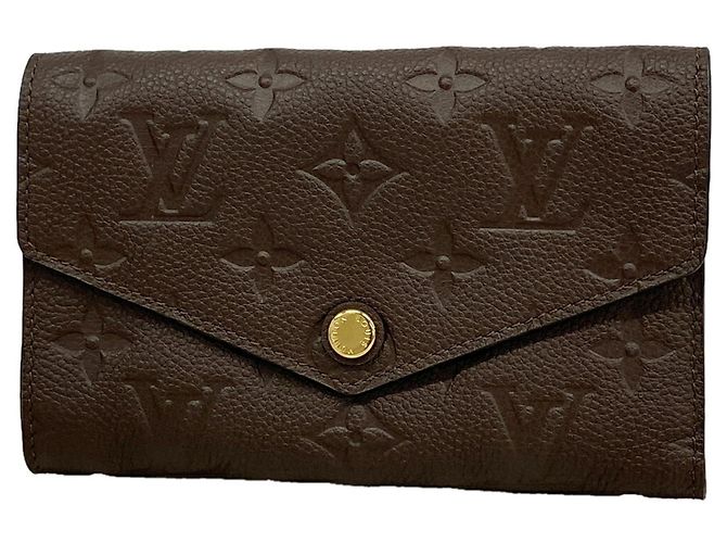 Portafoglio tri-fold Louis Vuitton color Earth