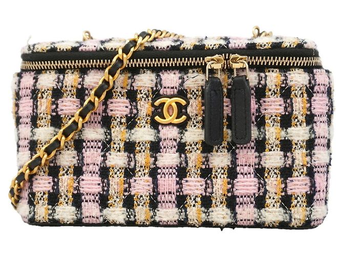 Chanel Multicolor Tweed Shoulder Bag