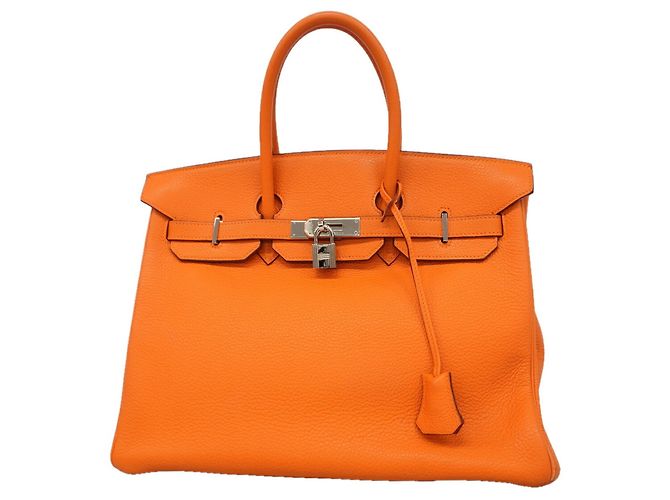 Hermès Sac à main Hermes Birkin 35 Togo Orange