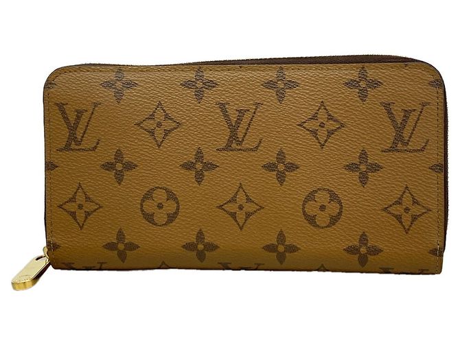 Carteira Zippy Monogram Reverse Louis Vuitton Castanho claro