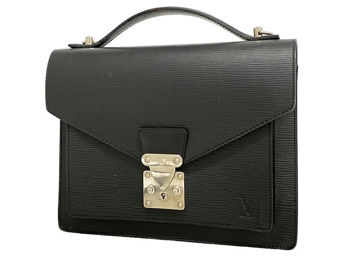 Borsa Louis Vuitton Epi Monceau 28 Nero