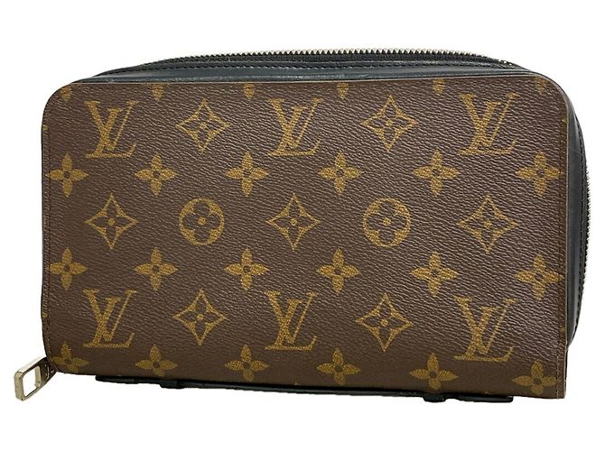Cartera Larga Louis Vuitton Monogram Macassar Zippy XL Castaño