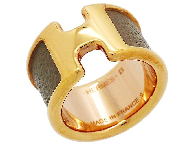 Ring Hermès Anello Hermes Olympe GM D'oro