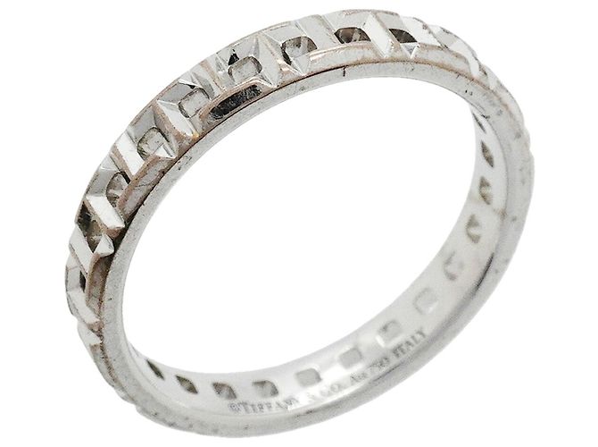 Autre Marque Anillo Tiffany & Co. T True Narrow en oro blanco de 18K