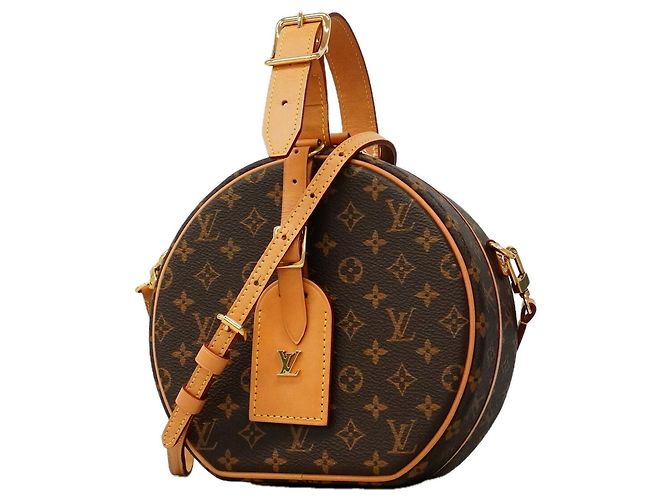 Borsa a tracolla Louis Vuitton Monogram Petite Boite Chapeau Marrone