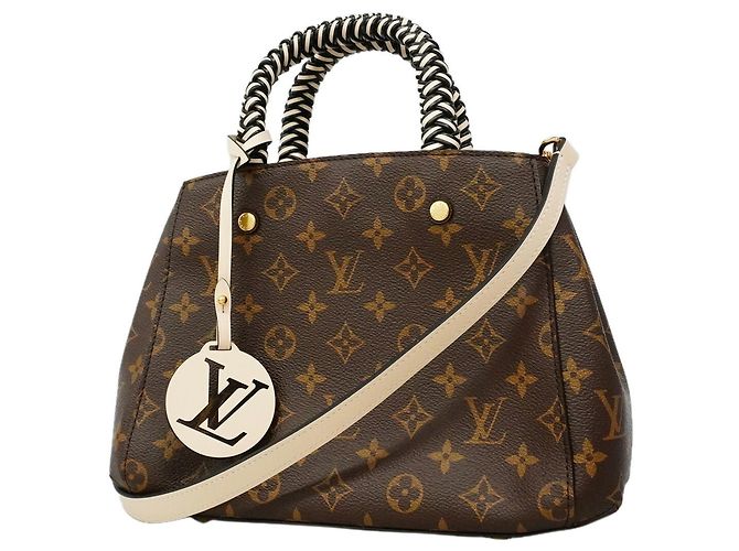 Sac à main Louis Vuitton Monogram Montaigne BB Marron