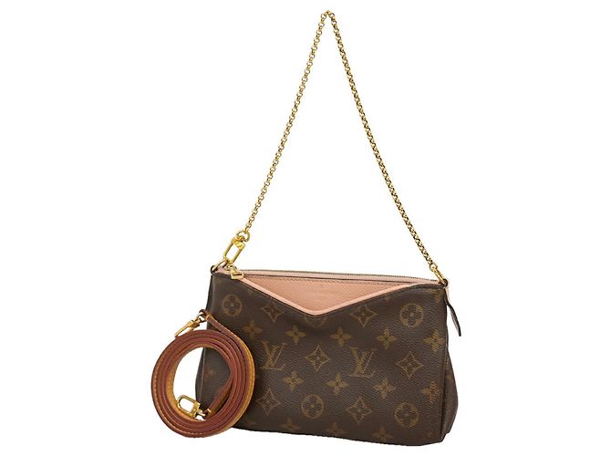 Sac à main pochette Louis Vuitton Monogram Pallas Rose