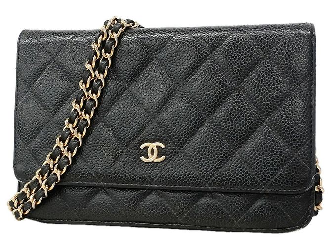 Cartera de hombro con cadena Chanel Matelassé Negro