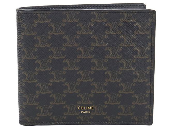Céline Cartera bi-fold Celine en negro