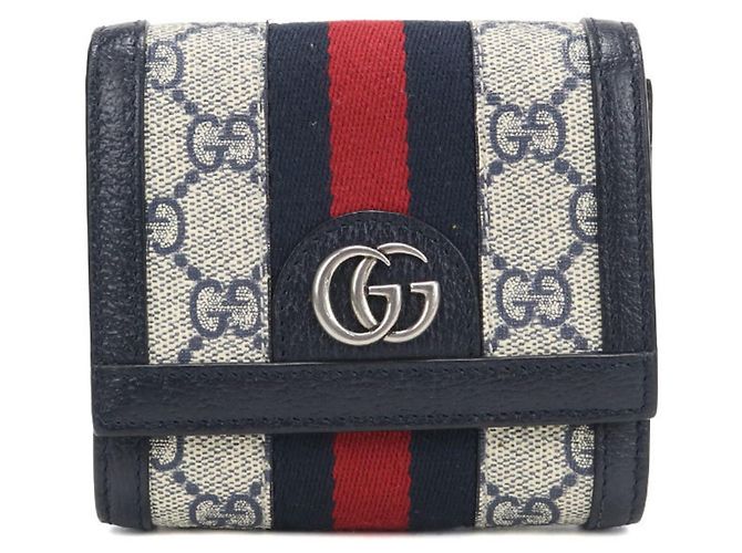 Gucci Ophidia Bi-fold Wallet Navy blue