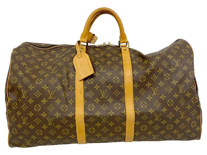 Louis Vuitton Boston Monogram Keepall 60 Marrone