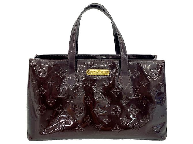 Sac Cabas Louis Vuitton Vernis Wilshire PM Bordeaux