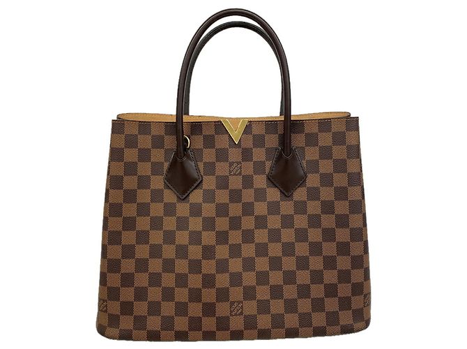 Louis Vuitton Damier Kensington Tote Bag Damier ebene