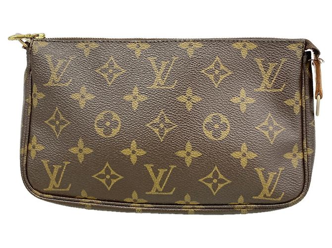 Louis Vuitton Monogram Pochette Accessoires M51980 Marrone