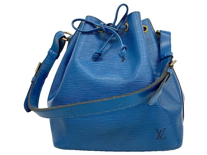 Noe Borsa a tracolla Louis Vuitton Epi Petit Noé Blu