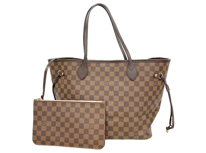 Louis Vuitton Damier Neverfull MM Tote Bag Pink Damier ebene