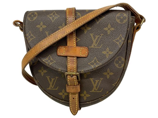 Borsa a tracolla Louis Vuitton Monogram Chantilly PM Marrone