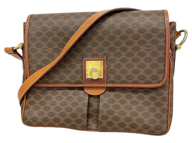 Céline Bolso de hombro Celine Macadam Castaño