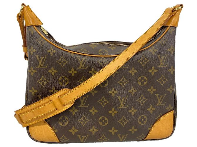 Bolsa de Ombro Louis Vuitton Monogram Boulogne 30 Marrom