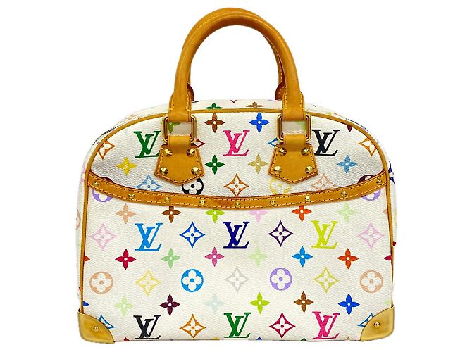 Sac à main Louis Vuitton Monogram Multicolor Trouville Blanc