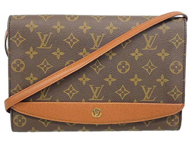 Sac à épaule Louis Vuitton Monogram Bordeaux Marron