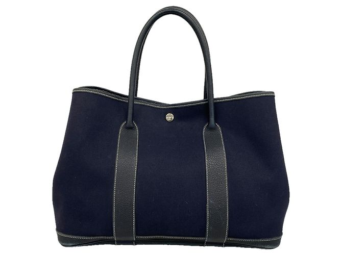 Hermès Borsa Tote Hermes Garden PM Blu navy