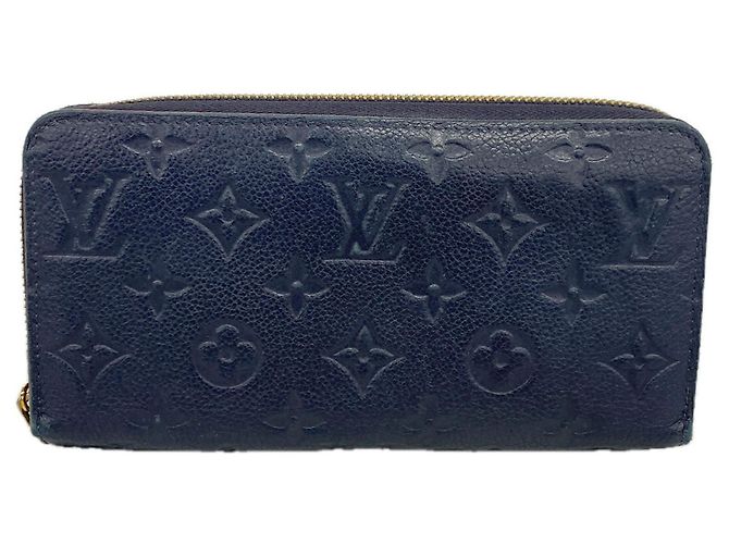 Louis Vuitton Monogram Empreinte Zippy Wallet Red