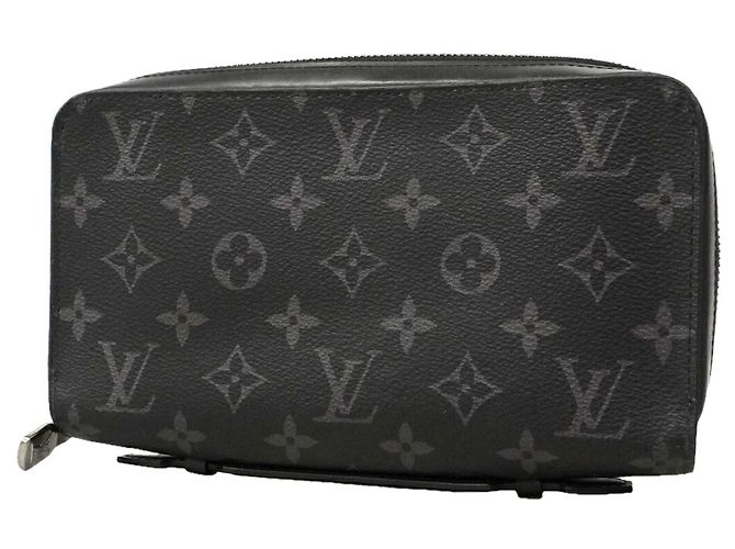 Cartera Larga Zippy XL Louis Vuitton Monogram Eclipse Negro