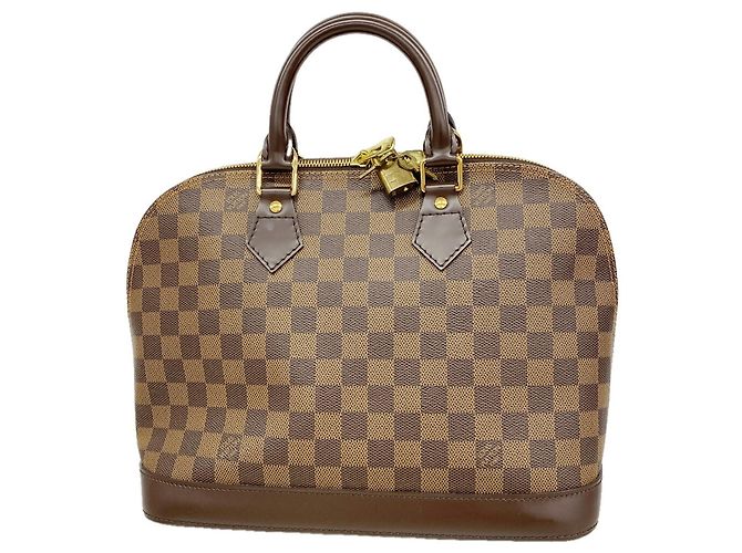 Borsa Louis Vuitton Damier Alma N51131 Ebene da donna Damier ebene