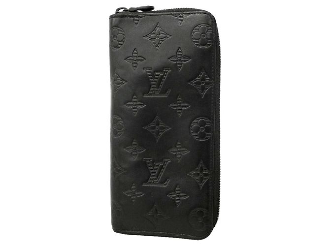 Portafoglio Zippy Monogram Shadow Louis Vuitton Nero