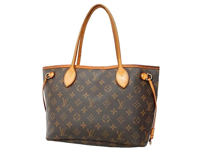 Louis Vuitton Monogram Neverfull PM Tote Bag Brown
