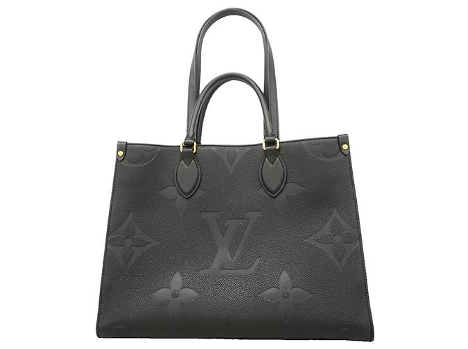 Saco Tote Louis Vuitton Monogram Empreinte OnTheGo MM Preto