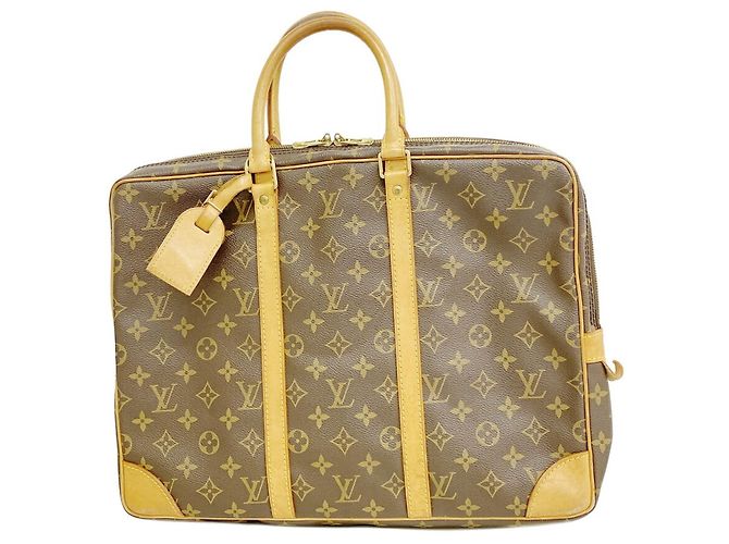 Sac Portedocuments Voyage Louis Vuitton Monogram Marron
