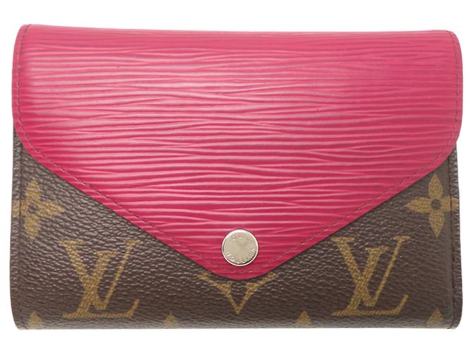 Louis Vuitton Epi Fuchsia Tri-fold Wallet Fuschia