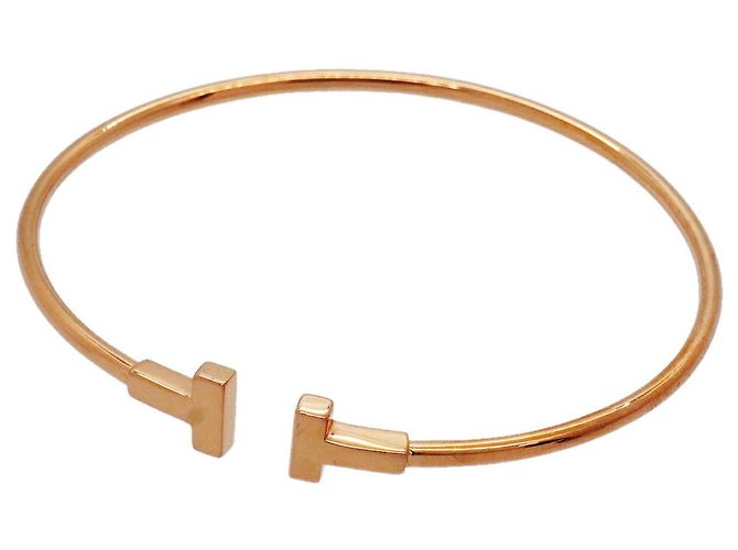 Autre Marque Bracelete Tiffany & Co. T-Wire em ouro rosa 18K