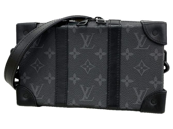 Louis Vuitton Monogram Eclipse Soft Trunk Wallet Shoulder Bag Noir