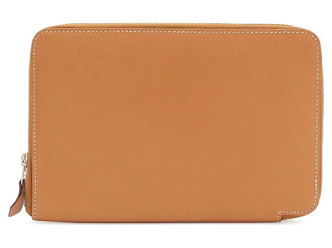 Hermès Hermes Azap Combine Round Long Wallet Camel