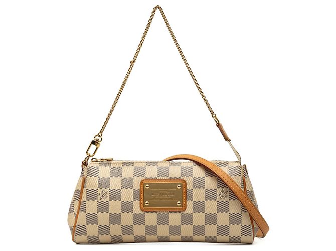 Louis Vuitton White Damier Azur Eva Branco