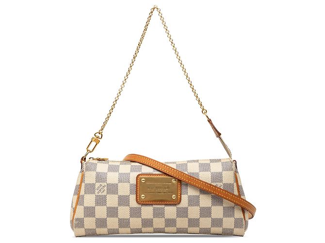 Louis Vuitton White Damier Azur Eva Blanco