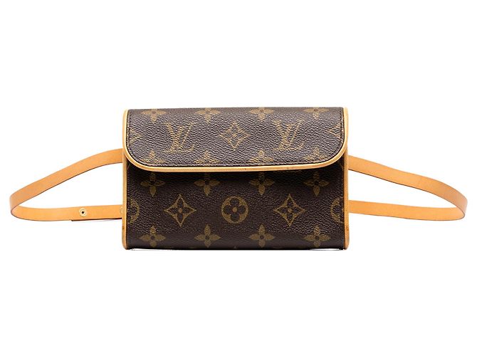 Louis Vuitton Brown Monogram Pochette Florentine Marrone