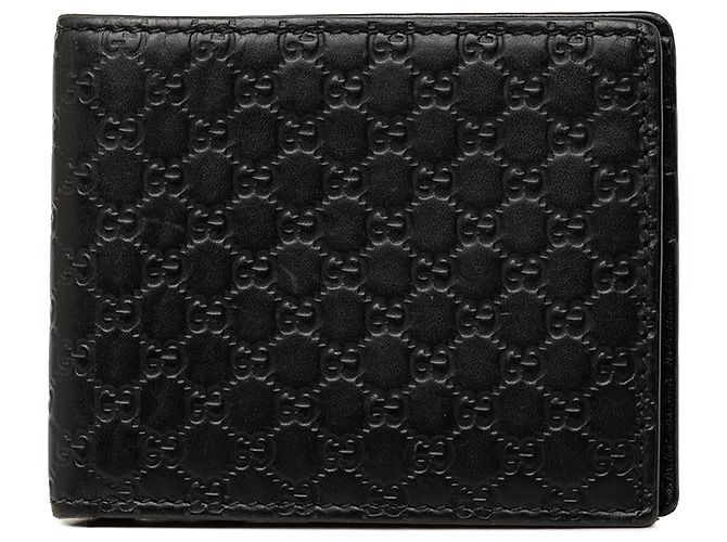 Gucci Black Microguccissima Bifold Wallet