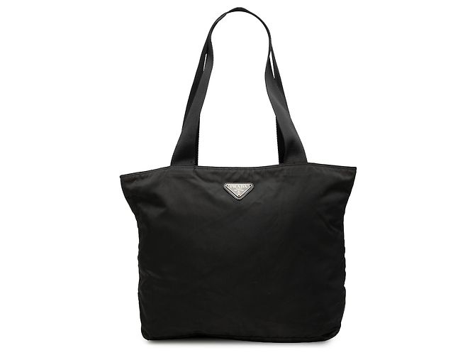 Prada Black Tessuto Tote