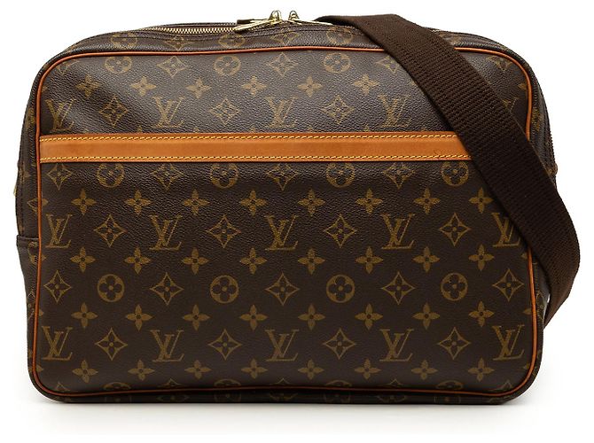 Louis Vuitton Brown Monogram Reporter GM Marron