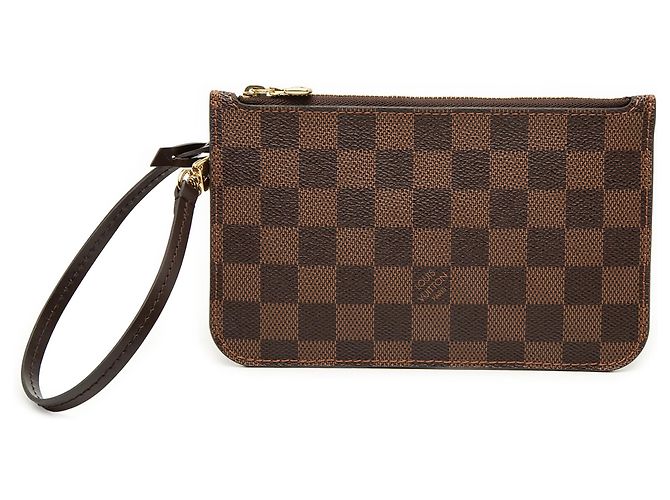 Louis Vuitton Brown Damier Ebene Neverfull MM Täschchen Braun
