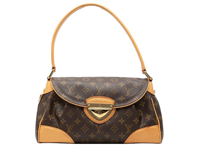 Louis Vuitton Brown Monogram Beverly MM Marrone