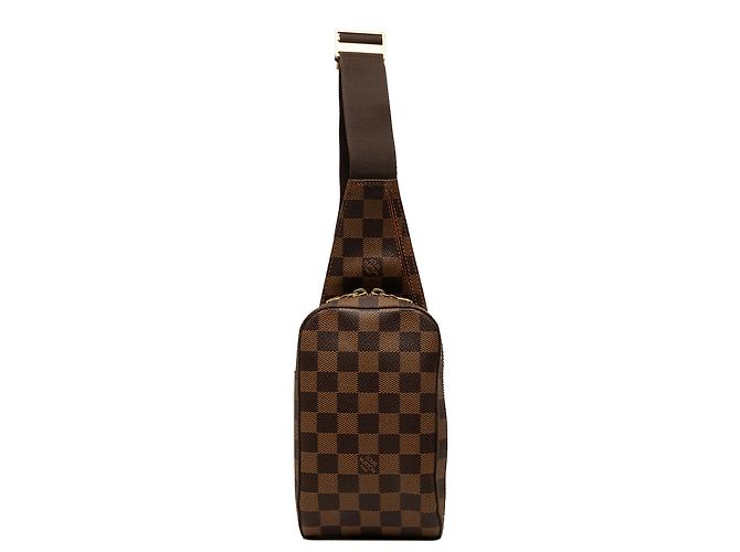 Louis Vuitton Brown Damier Ebene Geronimos Marron